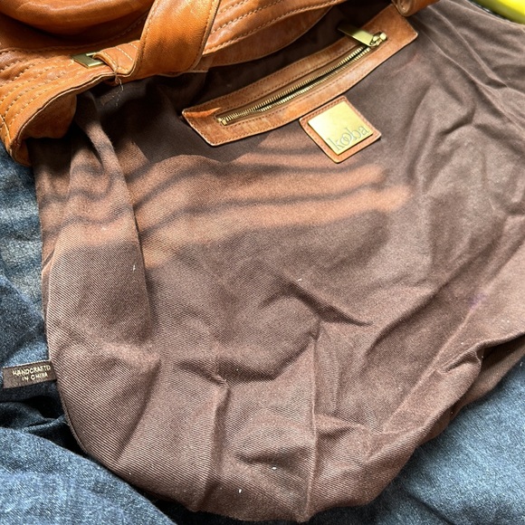 Kooba Natasha camel Italian Leather Tote bag purse - Picture 12 of 12